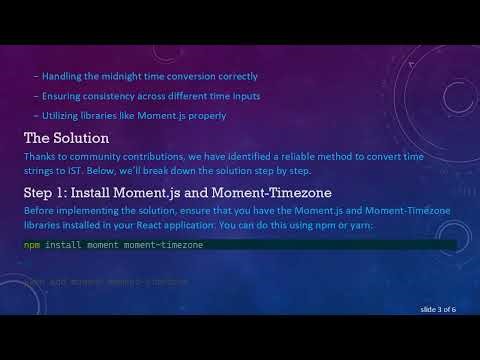 How to Convert a Time String to Indian Standard Time in React JS