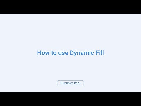 Bluebeam Revu: How To Use Dynamic Fill