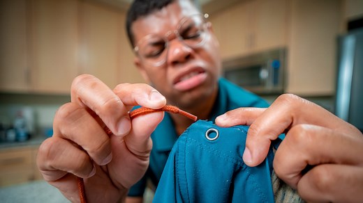 How to get loose drawstring back in clothes