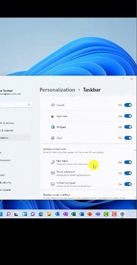 Windows 11 taskbar | How to customize it and other Taskbar features and tips #shorts