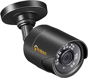 Anlapus 1080P HD 2MP 4-in-1 CVI/TVI/AHD/960H Analog CVBS Hybrid Outdoor Security Camera 24 IR LEDs Day Night Weatherproof CCTV Camera for Home Surveillance DVR System