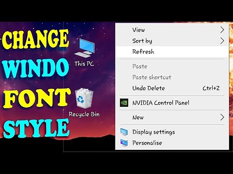 How to Change Font Style in Windows 10 | 11 | 7 or 8.1
