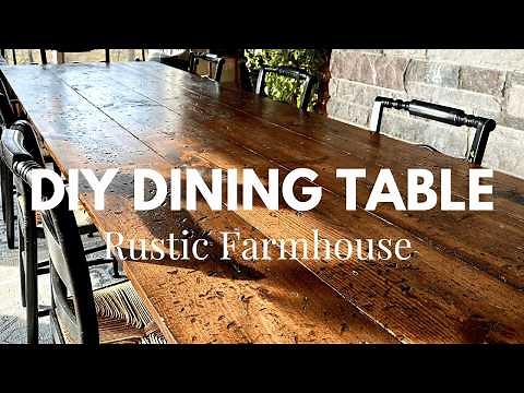DIY Rustic Farmhouse Dining Table | Beginner Friendly DIY Project
