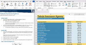 New Perspectives Excel 365/2021 | Module 1: SAM Project 1a | Tabula Insurance Agency (Full 2025)