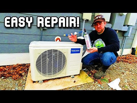 Fixing a Mr. Cool DIY Mini-Split - Not Heating/Cooling - Low Refrigerant