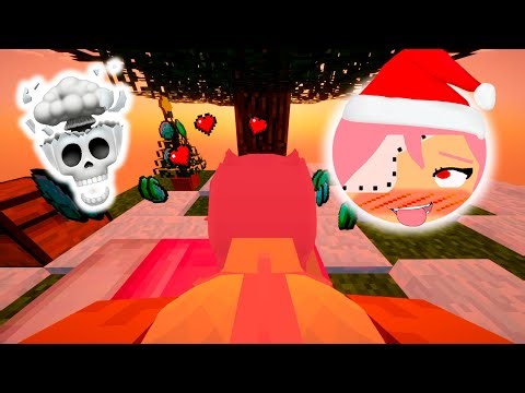 Christmas Update!! What Happens If You Give Jenny-Tyan an Diamond in Minecraft Skyblock?!