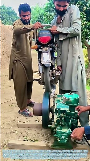 Spinning a Solution: How Two Farmers Start an Engine with a Motorcycle