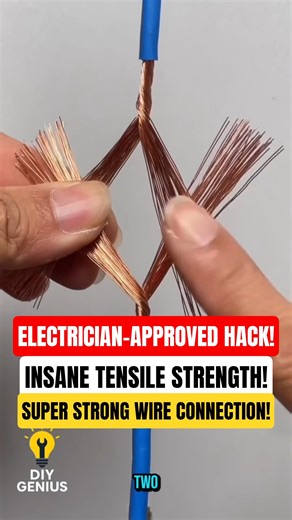 Insanely Strong Wire Connection Hack Every DIYer Should Try #electrical #diy #lifehacks #shorts