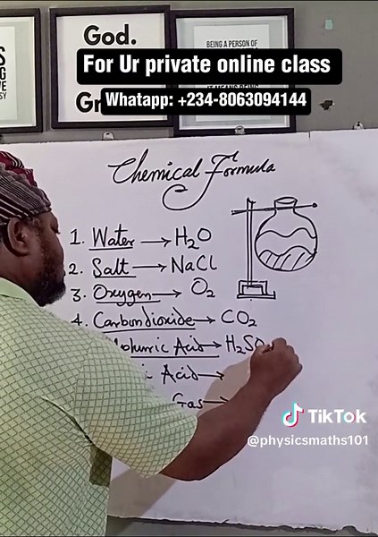 Chemical Formula... #GCSE #nigeriantiktok #JAMB2025 #goviral #fyp #physics #chemistry