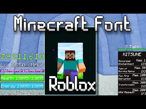 How To Get MINECRAFT FONT In Roblox!!! (Full Guide)