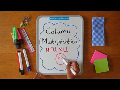 Column Multiplication (Quick Method) htu x u - Step by Step - Teach My Kids Math