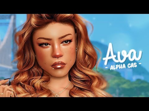 Making a Sim with Alpha CC + cc list // The Sims 4 Create a Sim