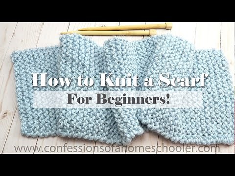 How to Knit a Scarf for Beginners // TUTORIAL!