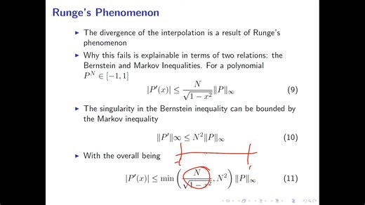Runge's Phenomenon M3.11 - Intro to DG