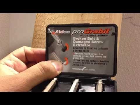 How to Remove A Stripped Screw - Alden Pro Grabit Video Review