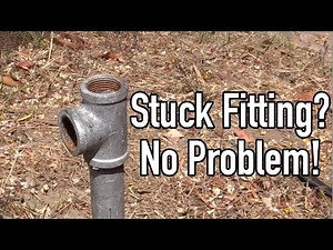How to Remove a Stuck Threaded Pipe Fitting With a Reciprocating Saw - The Split Method