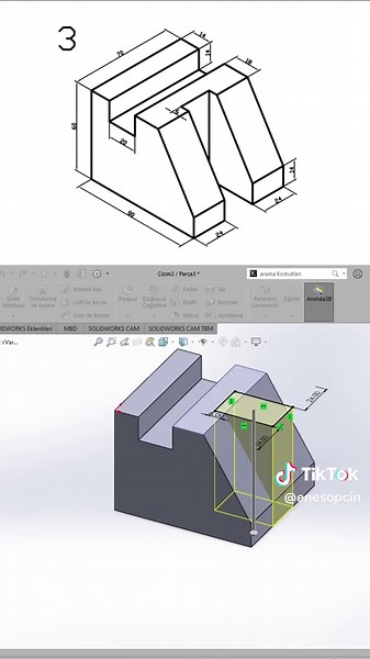 SolidWorks'ta Başlangıç Seviyesi 3D Modelleme