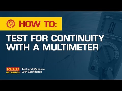 How To: Test for Continuity with a Multimeter