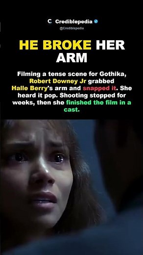 Robert Downey Jr Broke Halle Berry's Arm Filming Gothika #shorts