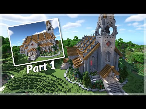 Minecraft: How to Build a Medieval Church | Church Tutorial - Part 1