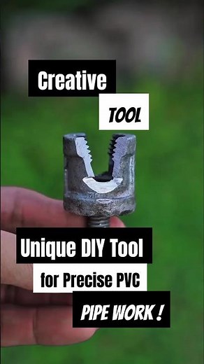 DIY Innovation: A Creative Tool for Easy PVC Pipe Threading!