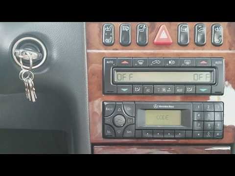 How To Unlock A Mercedes Radio