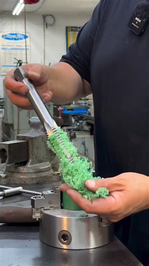 Watch as Abom79 power taps a 1-1/4”-5 ACME thread in UHMW with ease using the GHM-60 FlexArm. This tap is from KBC Tools & Machinery. Thank you, Adam, for showcasing the power and precision of the GHM-60 in action! Learn more about FlexArm at FlexArmINC.com today and see how we can improve your tapping processes. #FlexArm #FlexMachineTools #GHM60 #AcmeThread #PowerTapping #MachiningSolutions #ManualMachining #MachineShop #AmericanManufacturing #KBCtools #ABOM79 | Flex Machine Tools