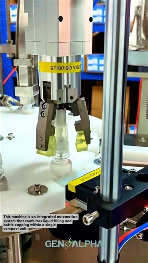 Integrated Liquid Filling and Capping Monoblock System #manufacturing