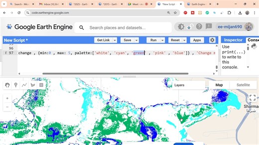 Land Use and Land Cover Change Detection in Google Earth Engine | Step-by-Step Tutorial. Interested in learning Google Earth Engine, seamlessly connected with desktop GIS platforms #ArcGISPro and #QGIS Enroll in our upcoming research-based training batch starting on 23 January 2026. Full details are provided below: Join our upcoming online live training program starting on 23rd January 2026, where you will gain hands-on experience in using cloud-based geospatial processing with Google Earth Engi
