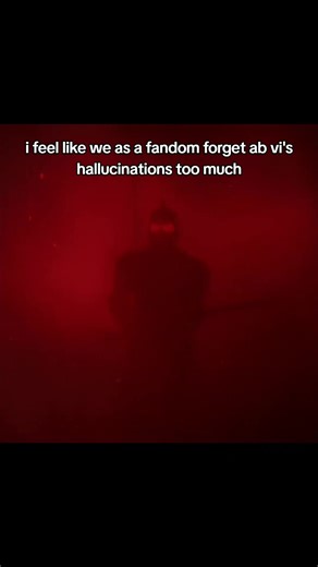 and the few times i see ppl talking ab them, theres always ppl comparing hers to jinxs which i feel is kind of a weird thing to do? like, yes, jinxs hallucinations are a lot more prominent and violent than vi's hallucinations. but str8 up saying vi's hallucinations werent bad and were actually encouraging is str8 up just false and unfair. vi had ONE hallucination that was encouraging. all the other ones reminded her of her guilt, loss, and grief, and theyre one of the rare times that we as an au