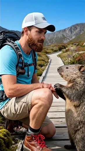 Wombat Rescue Mate With Help Of A Man #rescue #wildlife #animals