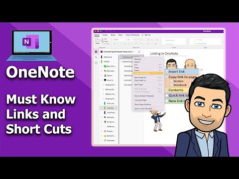 OneNote - Must know link options and short cuts 🏄‍♂️