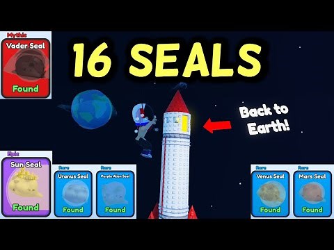 How to Get ALL 16 SEALS in FIND THE SEALS ROBLOX [ SPACE UPDATE ]