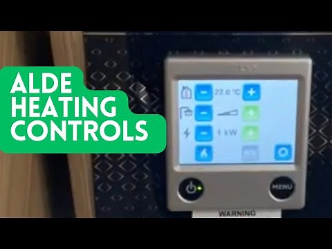 How To Use The Alde heating control panel