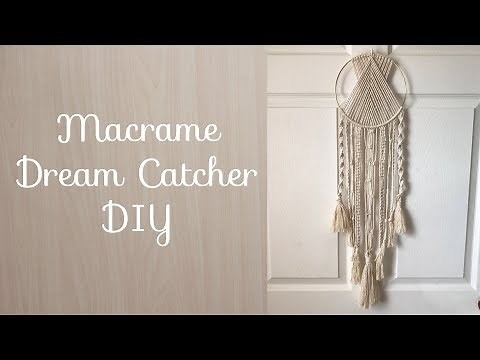 Macrame Dream Catcher Tutorial DIY