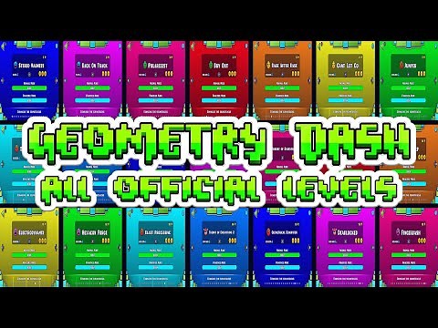 Geometry Dash All Levels (1-21) 100% Complete [ALL COINS] [2.11] (100 Subs Special)