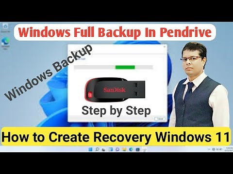 How to create Windows Backup & Recovery drive | Windows 10/11 Backup without losing data (USB)