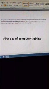 first day of computer training#unique knowledge hub #shorrts#