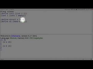 Scheme Tutorial 4 - Lists and Structures (Part 2)