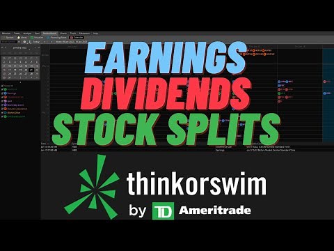 ThinkorSwim - Find Stock Earnings Dates, Ex Dividend Dates, Etc.