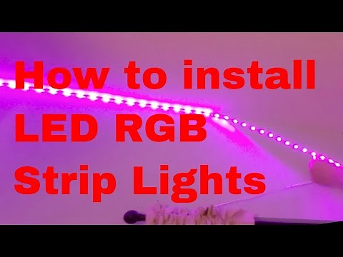 How to install LED RGB Strip Lights on Wall