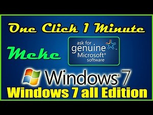 how to activate windows 7 ultimate or professional || 100% wroking || windows 7