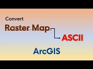 Converting Raster Map to ASCII Map in ArcGIS