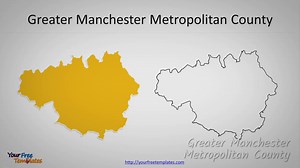 6 Metropolitan counties of England map