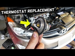HYUNDAI ELANTRA TUCSON THERMOSTAT REPLACEMENT LOCATION