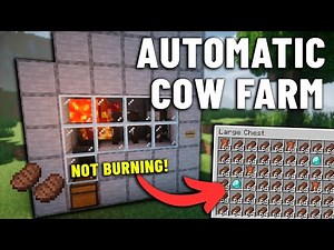 NEW COW FARM in Minecraft 1.21 Unlimited Steak Food Farm