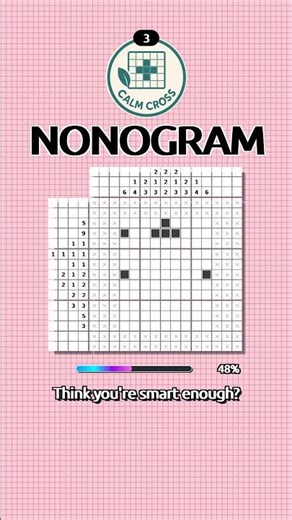 🧩 Nonogram Puzzle #3 Reveal - Satisfying 10x10 Solve | Easy Picross