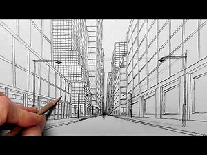 Learn How to Draw a STREET Using One-Point Perspective | Step-by-Step DRAWING TUTORIAL