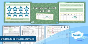 PlanIt Maths Year 5 Multiplication and Division Lesson Pack 8: Multiplying by 10, 100 and 1000