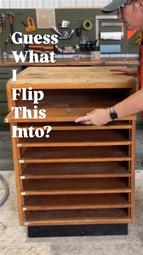 Annie Reed ~ Furniture Refinishing & Design on Instagram: "✨ From oversized art storage to everyday style ✨ In Part 3 of my Flat File Cabinet Makeover Series, I’m taking this old cabinet and completely reimagining it into something you’ll actually use. 🛠️ Cutting ✔️ Reshaping ✔️ Repurposing ✔️ A whole new look you didn’t see coming 👀 Watch to see the full transformation, and don’t miss the full video already up on my YouTube channel! 🎥"